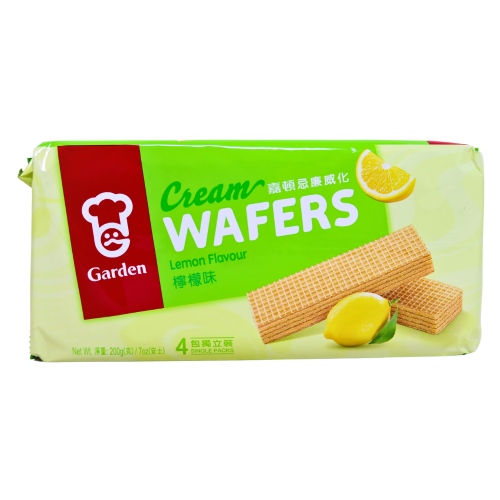 Garden Cream Wafers - Lemon-嘉頓忌廉威化 - 檸檬味-BISG206