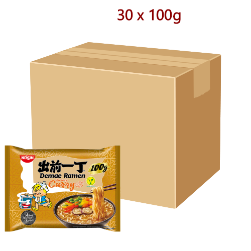 Nissin Noodles - Japanese Curry - 30 x 100g-出前一丁日本咖哩麵-INN129