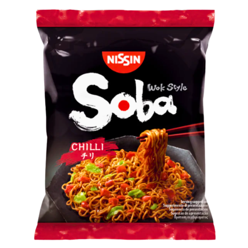 Nissin Soba Fried Noodles - Chilli-日清香辣味蕎麥麵-INN157