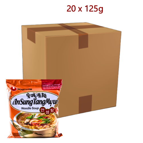 Nong Shim Ansung Tangmyun - 20 x 125g-農心安城湯麵-INNS106