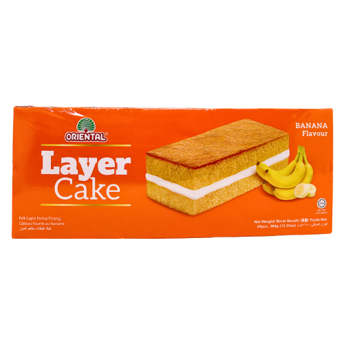 Oriental Brand Layer Cake Banana Flavour-香蕉奶油蛋糕-SNACOB106