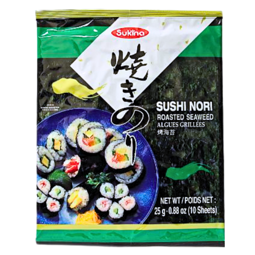 Sukina Roasted Seaweed (Laver) - 10 sheets-壽司紫菜-JPN242