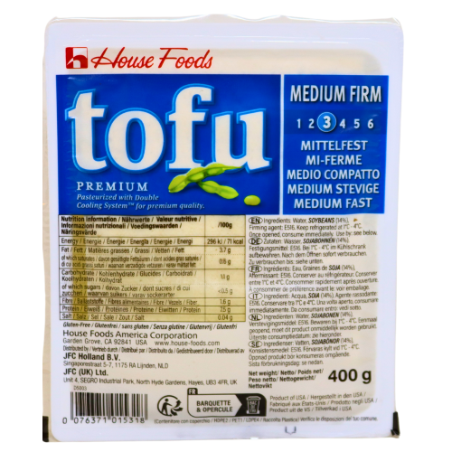 House Premium Tofu - Medium Firm (Blue)-美國優質中實豆腐-TOFU121