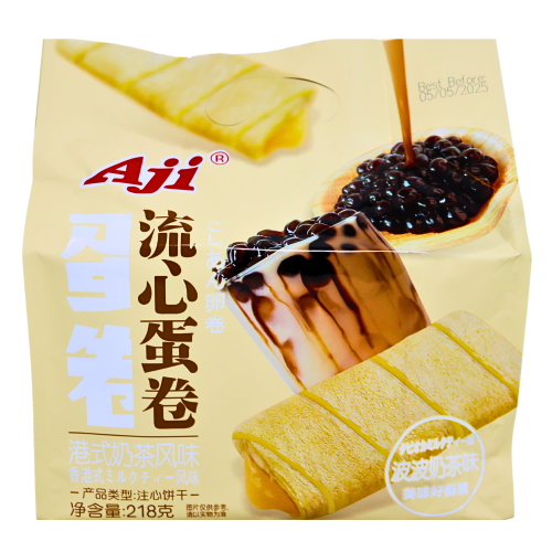 AJI Egg Roll - Milk Tea-AJI流心蛋捲-波波奶茶-BISAJI102