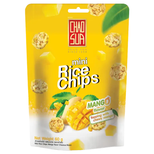 Chao Sua Mini Rice Chips - Mango-泰國迷你米餅-芒果味-SNACCS509