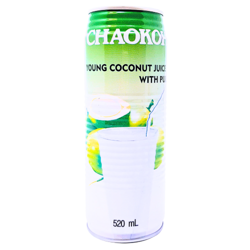 Chaokoh Young Coconut Juice with Pulp-俏果泰國果肉椰子汁-DRICH101