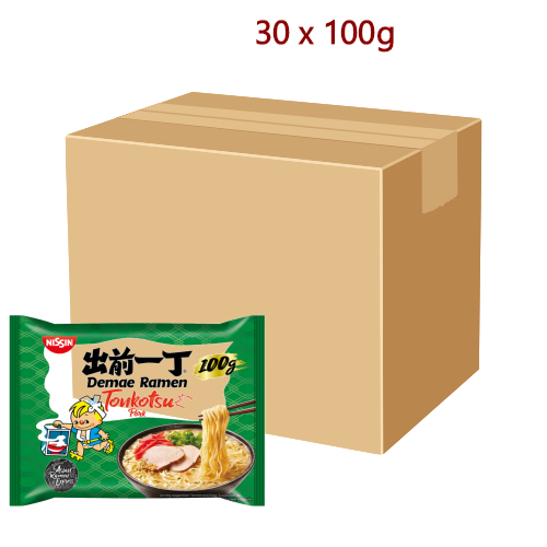 Nissin Noodles - Tonkotsu - 30 x 100g-出前一丁豬骨濃湯麵-INN114
