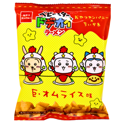 Baby Star Dodekai Ramen Snack Chiikawa Omurice Flavour-童星點心麵 Chiikawa 蛋包飯味-SNACBS116