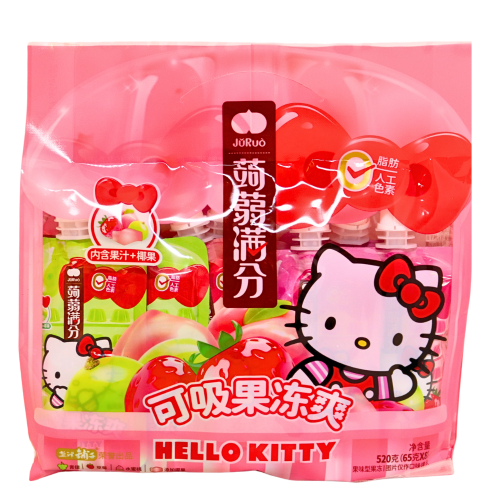 Juruo Jelly Drink Mixed Flavours (Peach, Grape, Strawberry)-鹽津鋪子果凍爽（混合口味）-DES291