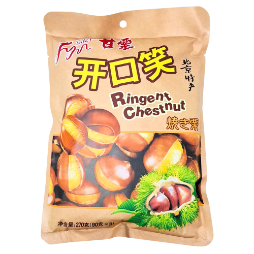 FuYiNong Chestnuts with Shell-富億農懷柔帶殼開口甘栗-SNACFYN104
