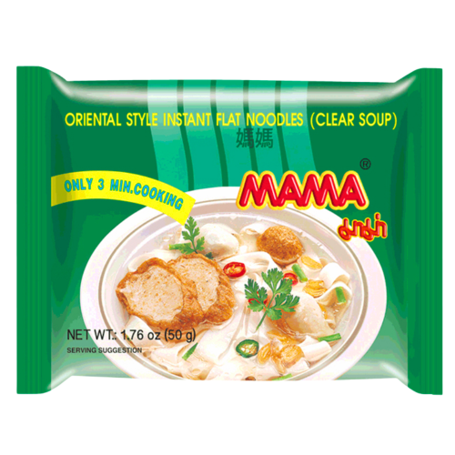 Mama Flat Rice Noodle - Clear Soup (10mm)-媽媽清湯稞條-INMM255