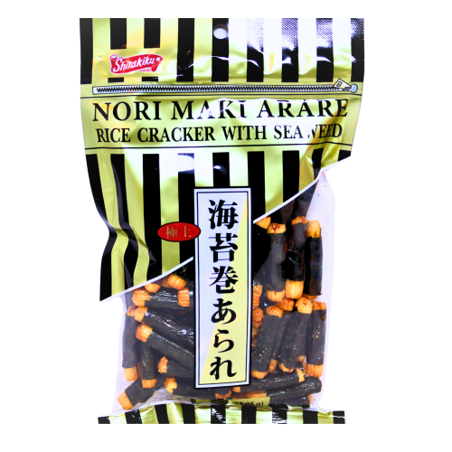 Shirakiku Rice Crackers Norimaki (Original)-日本海苔米卷 (原味)-SNACSH301