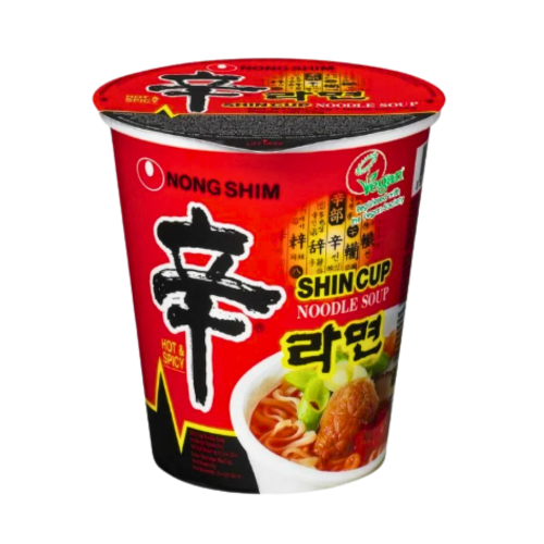 Nong Shim Shin Cup Noodle - Hot & Spicy - 12 x 68g-農心辛辣杯麵-INNS202