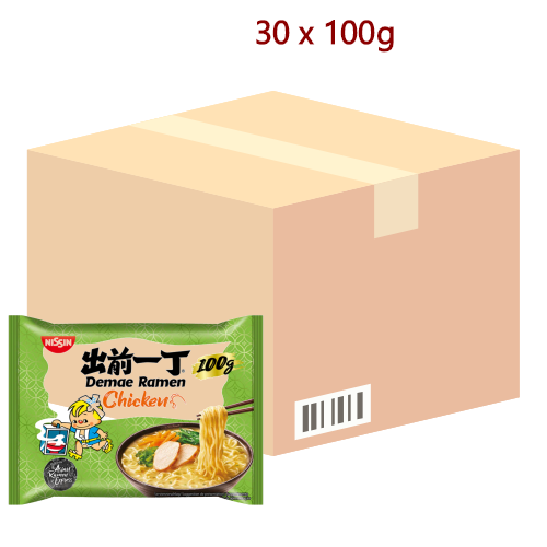 Nissin Noodles - Chicken - 30 x 100g-出前一丁雞蓉麵-INN101