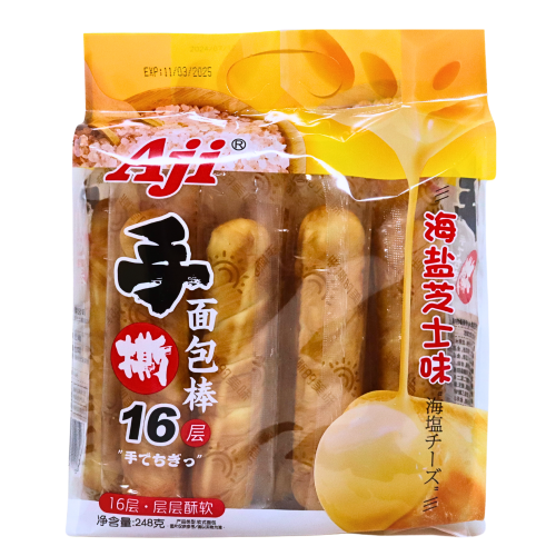 AJI Bread Sticks - Sea Salt Cheese-AJI 手撕麵包棒-海鹽芝士-248g-SNACAJI104