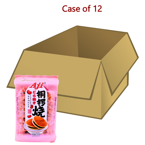 AJI Dorayaki Cake (Red Bean Flavour)-AJI 紅豆味銅鑼燒-200g-SNACAJI106-12