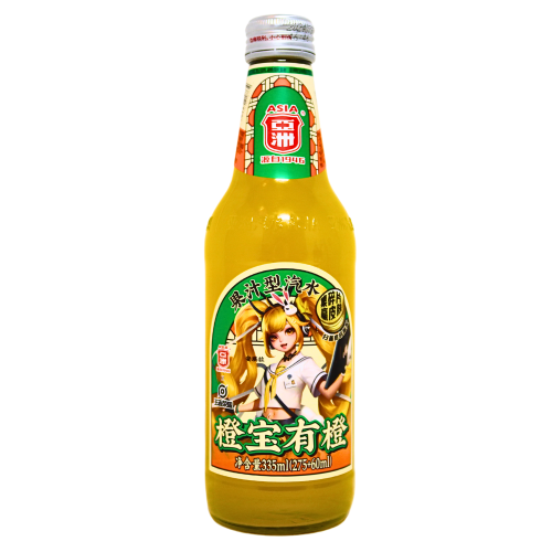 ASIA Orange Flv Fruity Soda-亞洲汽水'橙寶有橙'果汁汽水-325ml-DRIASI104