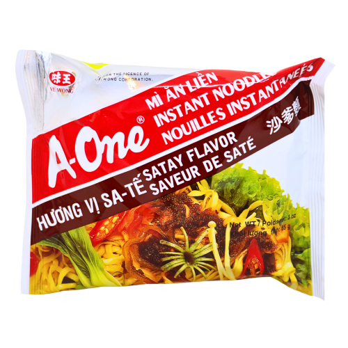 A-One Noodles - Satay-味王沙爹湯麵-85g-INAO123