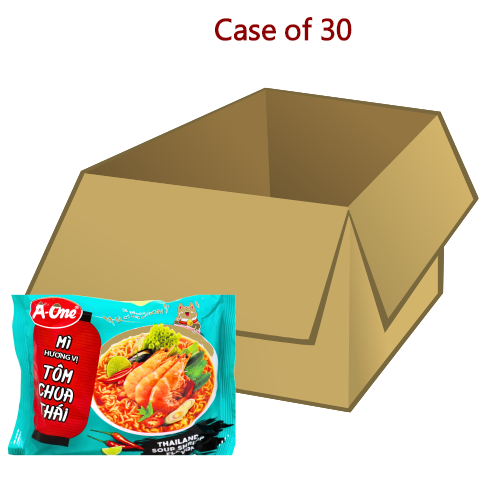 โหลดรูปภาพเข้าสู่ตัวดูแกลเลอรี, A-One Noodles - Thai Sour Shrimp-味王泰國酸辣蝦湯麵-85g-INAO120-30
