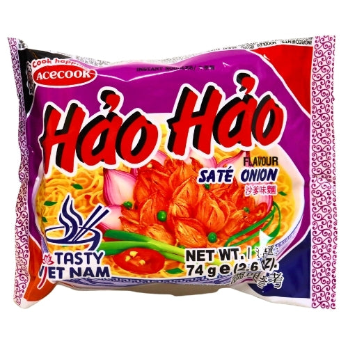 *Acecook Hao Hao Noodles - Sate Onion*-越南蔥香沙爹味麵-74g-INAC105
