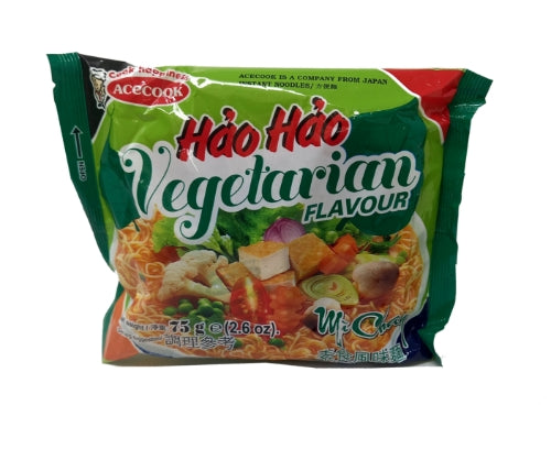 โหลดรูปภาพเข้าสู่ตัวดูแกลเลอรี, Acecook Hao Hao Noodles - Vegetarian-越南素食麵-75g-INAC103

