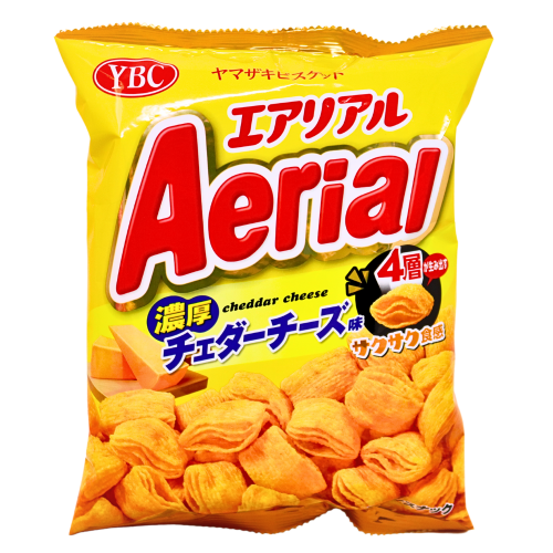 Aerial Corn Cracker Crisps (Cheddar Chesse Flavour)-Aerial 玉米脆-濃厚車打芝士味-65g-SNACAE102