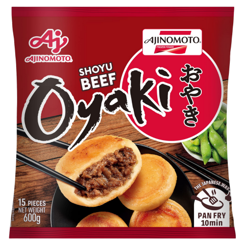 Ajinomoto Shoyu Beef Oyaki (15pcs)-日式燒汁牛肉餅-600g-DUMAJI303