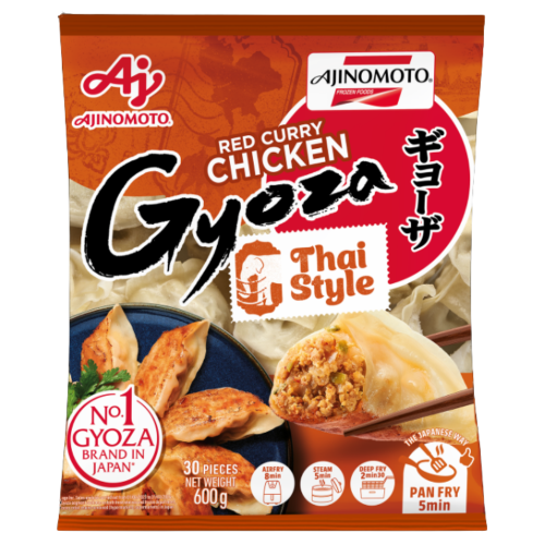 Ajinomoto Thai Style Red Curry Chicken Gyoza (30pcs)-Ajinomoto 泰式紅咖哩雞肉煎餃-600g-DUMAJI114