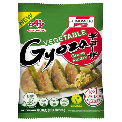 Ajinomoto Vegetable Gyoza - Green Pastry (Spinach Coloured) 30pcs-日式蔬菜餃(菠菜皮)-600g-DUMAJI107
