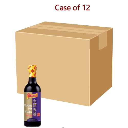 โหลดรูปภาพเข้าสู่ตัวดูแกลเลอรี, Amoy Gold Label Dark Soy Sauce-淘大金標老抽-500ml-SOY236-12
