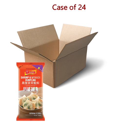 โหลดรูปภาพเข้าสู่ตัวดูแกลเลอรี, Amoy Spinach &amp; Shrimp Dumpling-淘大菠菜蝦餃-102g-DIMA104-24
