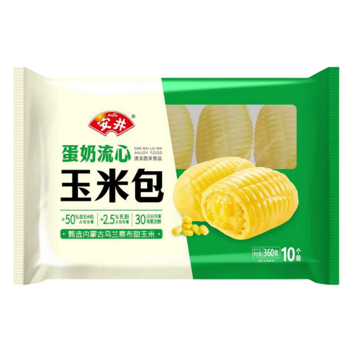 Anjoy Sweetcorn Custard Bun-安井甜玉米奶黄包-360g-DIMAJ106