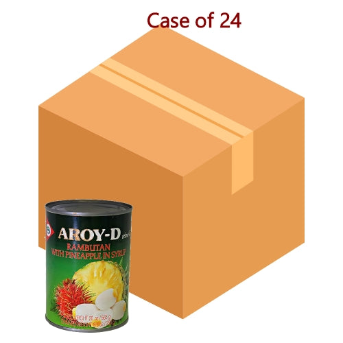 Aroy-D Rambutan with Pineapple in Syrup-安來利糖水龍鳳果-565g-TFRU106-24