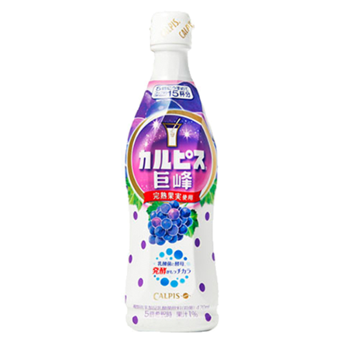 Asahi Calpis Soda - Grapes-朝日可爾必思乳酸飲料-葡萄味-470ml-DRIAS104