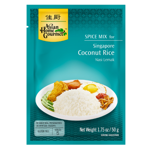 Asian Home Gourmet Singapore Coconut Rice-佳廚新加坡椰漿飯-50g-AHG41