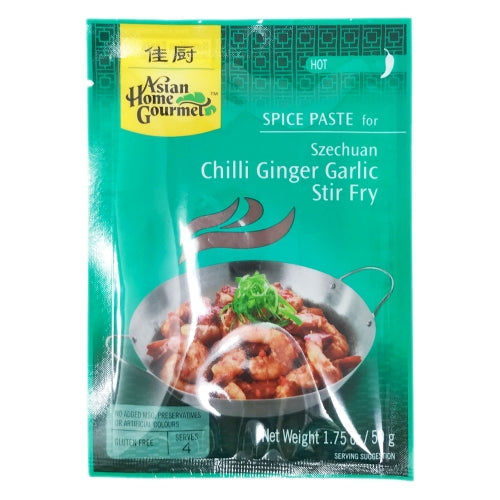 Load image into Gallery viewer, Asian Home Gourmet Szechuan Chilli Ginger Garlic Stir Fry-佳廚四川蒜姜辣椒醬-50g-AHG14
