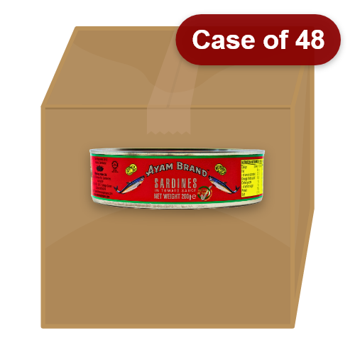 Ayam Sardines in Tomato Sauce (Oval)-雄雞標茄汁沙丁魚(橢圓形)-200g-TFISH422-48