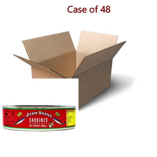 Ayam Sardines in Tomato Sauce (Oval)-雄雞標茄汁沙丁魚(橢圓形)-200g-TFISH422-48