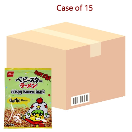 โหลดรูปภาพเข้าสู่ตัวดูแกลเลอรี, Baby Star Crispy Ramen Snack - Garlic-童星香脆點心麵-蒜香味-70g-SNACBS115-15
