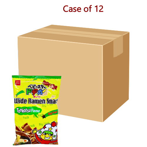 โหลดรูปภาพเข้าสู่ตัวดูแกลเลอรี, Baby Star Wide Ramen Snack - Tonkotsu-童星寬條點心麵-豚骨味-185g-SNACBS114-12
