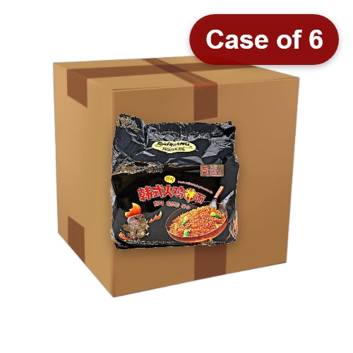 BaiXiang Stir Fried Noodles - Korean Turkey-白象大辣嬌韓式火雞拌面(五連包)-5_112g-INBX301-6