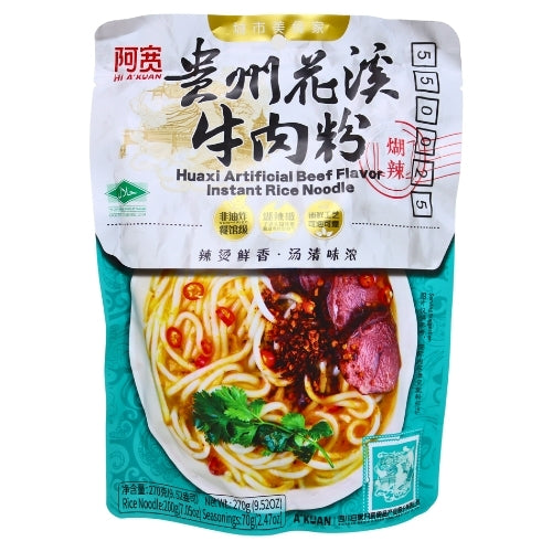 Bai Jia Huaxi Rice Noodle - Beef-白家阿寬貴州花溪牛肉粉-270g-INBJ307