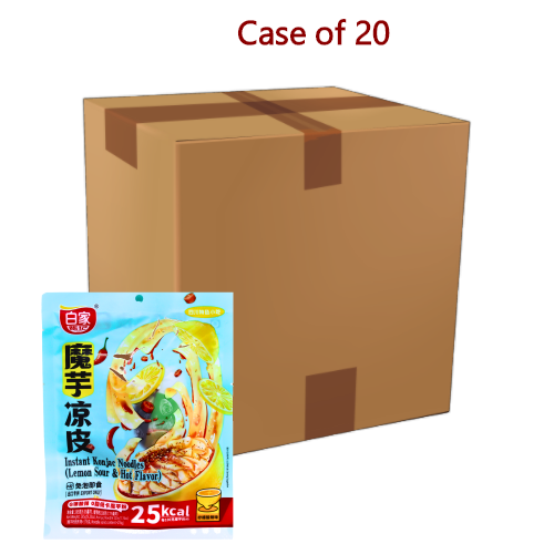 Load image into Gallery viewer, *Bai Jia Konjac Noodle - Lemon Sour &amp; Hot*-*白家阿寬魔芋涼皮-檸檬酸辣*-265g-INBJ121-20
