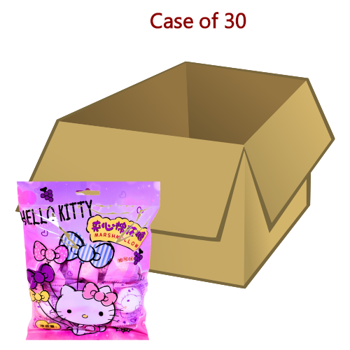 Baiji Marshmallow With Filling Grape Flavour-百利佳-夾心棉花糖（葡萄味）-80g-CANBJ101-30