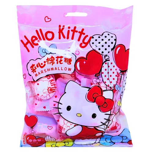 Baiji Marshmallow With Filling Strawberry Flavour-百利佳-夾心棉花糖（草莓味）-80g-CANBJ102