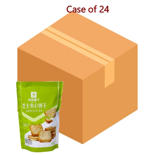 BeStore Cheese Sandwich Biscuits-良品鋪子芝士夾心餅乾-106g-BISBS101-24