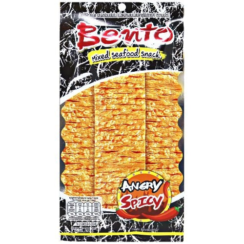 ギャラリービューアに画像を読み込む、Bento Fish Snack - Angry Spicy-泰國拌多樂手撕魷魚片-超辣味-20g-SNACBE202

