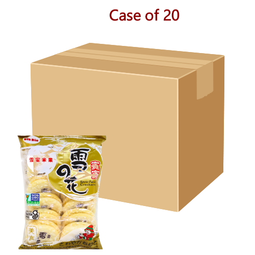 *Bin Bin Rice Crackers - Snow*-賓賓雪の花米菓-150g-BISBB105-20