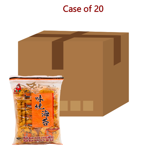 Load image into Gallery viewer, *Bin Bin Rice Crackers - Spicy Seaweed*-賓賓辣味燒海苔米菓-135g-BISBB104-20
