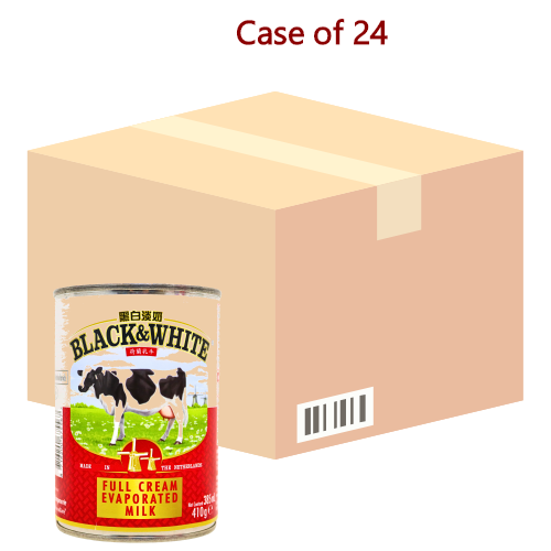 Black & White Evaporated Milk-荷蘭黑白淡奶-410g-MILK105-24
